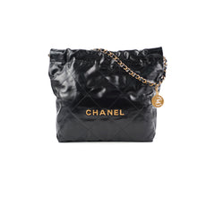 Chanel 22 Small Calfskin Black