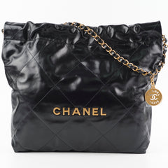 Chanel 22 Small Calfskin Black