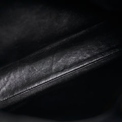 Chanel Caviar Vintage Tortoise Shell Chain Black Tote Bag Black