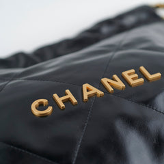 Chanel 22 Small Calfskin Black