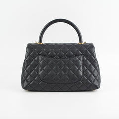 Chanel Coco Handle Caviar Medium Black