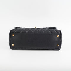 Chanel Coco Handle Caviar Medium Black