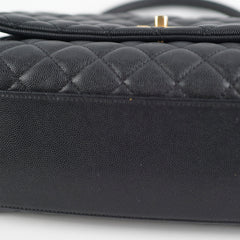 Chanel Coco Handle Caviar Medium Black