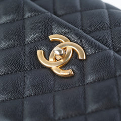 Chanel Coco Handle Caviar Medium Black