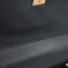 Chanel Coco Handle Caviar Medium Black