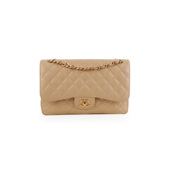 Chanel Classic Flap Jumbo Caviar Beige