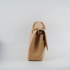Chanel Classic Flap Jumbo Caviar Beige