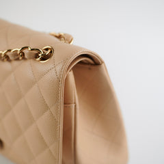 Chanel Classic Flap Jumbo Caviar Beige