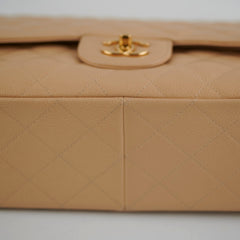 Chanel Classic Flap Jumbo Caviar Beige