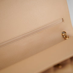 Chanel Classic Flap Jumbo Caviar Beige