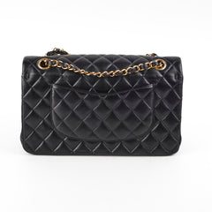 Chanel medium/large quilted classic flap black (microchipped)