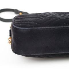 Gucci Marmont Velvet Bag Black Small