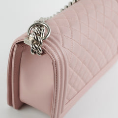 Chanel Calfskin Old Medium Boy Pink