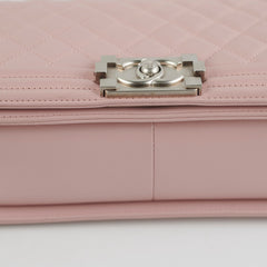 Chanel Calfskin Old Medium Boy Pink