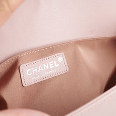 Chanel Calfskin Old Medium Boy Pink