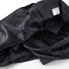 Chanel Black Silk Sequin Long Skirt Size 40
