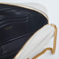 Saint Laurent Mini Lou Camera Bag Ivory