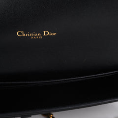 Dior Long Saddle Black Wallet On Chain WOC Crossbody Bag