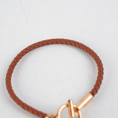 Hermes H Brown Glennan Bracelet Size T3