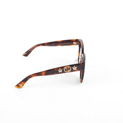 Gucci Tortoise Shell Star and Bee Sunglasses