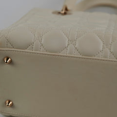 Christian Dior Lady Dior Medium White