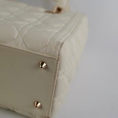 Christian Dior Lady Dior Medium White
