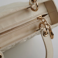 Christian Dior Lady Dior Medium White