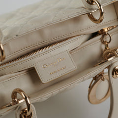 Christian Dior Lady Dior Medium White
