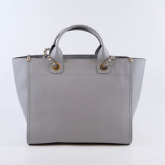 Chanel Deauville Medium Light Grey Stud