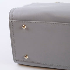 Chanel Deauville Medium Light Grey Stud