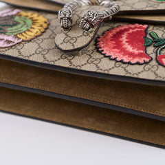 Gucci Medium Dionysus Embroidered Floral Butterfly