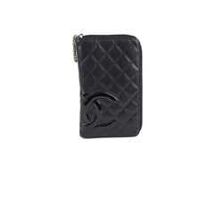 Chanel Cambon Long Calfskin Zip Wallet Black