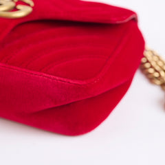 Gucci Marmont Velvet Red Small