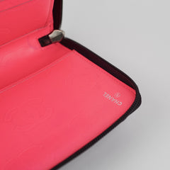 Chanel Cambon Long Calfskin Zip Wallet Black