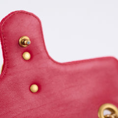 Gucci Marmont Velvet Red Small