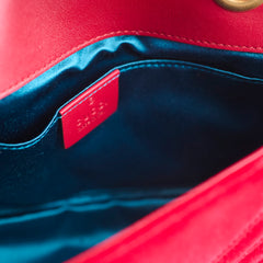 Gucci Marmont Velvet Red Small