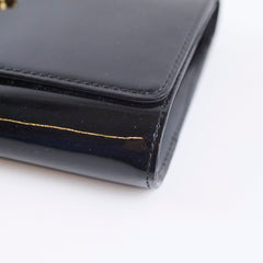 Louis Vuitton Louise Black Patent Clutch