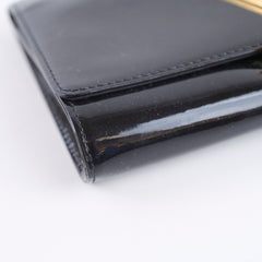 Louis Vuitton Louise Black Patent Clutch