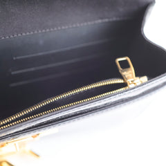 Louis Vuitton Louise Black Patent Clutch