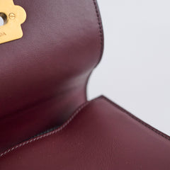Prada Cahier Crossbody Burgundy/Black