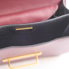 Prada Cahier Crossbody Burgundy/Black