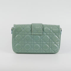 Christian Dior Lock Pouch Blue Patent