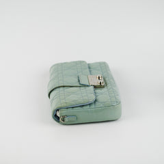 Christian Dior Lock Pouch Blue Patent