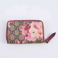Gucci GG Supreme Blooms Zip Around Wallet