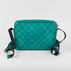 Louis Vuitton Taigarama Outdoor Messenger Bag Green Monogram
