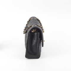 Chanel Medium/Large Classic Flap Caviar Black - Series 8