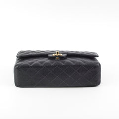 Chanel Medium/Large Classic Flap Caviar Black - Series 8