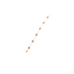 Van Cleef & Arpels Vintage Sweet Rose Gold Alhambra 6 Motif Bracelet 2023