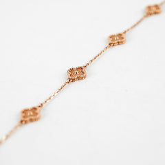 Van Cleef & Arpels Vintage Sweet Rose Gold Alhambra 6 Motif Bracelet 2023