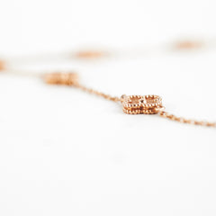 Van Cleef & Arpels Vintage Sweet Rose Gold Alhambra 6 Motif Bracelet 2023
